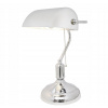 Bankový stolová lampa stôl biely bankár (Bankový stolová lampa stôl biely bankár)