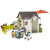 Domček pre záhradníka so supermarketom Garden House Life Smoby výnimočne rozšíriteľný s kvetináčmi na záhrade od 24 mes