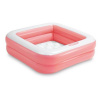 Dětský bazének čtverec Intex 57100, růžová