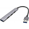 i-tec U3HUBMETALMINI4 USB Hub 4 porty USB-A USB 3.0 5 GBit/s I-TEC USB 3.0 Metal HUB 4 Port passive