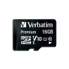 Karta VERBATIM MicroSDHC 16GB Premium, U1 + SD adaptér 44082 Verbatim
