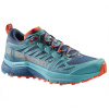 Trailová bežecká obuv Jackal II GTX Women značky La Sportiva je navrhnutá pre beh na dlhé až veľmi dlhé vzdialenosti a vďaka svojej výkonnosti i pohodliu sa ľah Storm blue