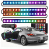 RGB LED pás do interiéru auta 12V Bluetooth 4x22 cm