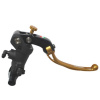 ACCOSSATO Radial brake master cylinder ACCOSSATO 19 x 17-18-19 with folding lever,gold