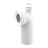 AlcaPlast A90-90P40/50A - Dopojenie k WC s pripojením DN40/50 – koleno 90°