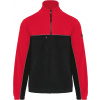 WK DESIGNED TO WORK WK 904 / Unisex pracovná fleecová bunda - čierna / červená 4XL