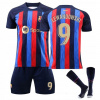 Football set FC Barcelona Nike 22/23 Veľkosť 104-110 (Barcelona T -shirt Set Season 22/23 Lewndowski)