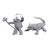 Wizkids D&D Nolzur's Marvelous Miniatures unpainted Miniatures Tortle Druid & Wild Shape Giant Lizard