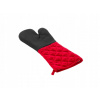 SILIKÓNOVÁ KUCHYNSKÁ RUKAVICA S RUKÁVOM ČERVENÁ BAVLNENÁ 40x21