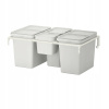 Ikea Hallble Set of Garping Bin, svetlo šedá, 57 l (Ikea Hallble Set of Garping Bin, svetlo šedá, 57 l)