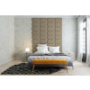 Čalouněný nástěnný panel Classic plus 30/30/3 cm - tmavě béžová