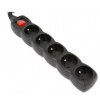 OMEGA POWER EXTENSION CORD 3,0M 16A 5 SOCKET TYPE E FRENCH BLACK OL5F3 Platinet