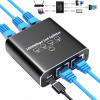 SPLITTER LAN 1x4 ADAPTÉR ROZDEĽOVAČ SWITCH 2xRJ45 ETHERNET 1000Mb GIGABIT