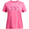 UNDER ARMOUR UA Tech Wordmark SS růžová - M