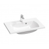 RAVAK CLASSIC II 70 x 45cm umývadlo, s otvorom, s prepadom, liaty mramor, biele, XJX01170000