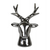 Mars & More Pokladnička strieborná hlava jeleňa S - 11 * 9 * 17cm - Mars & More