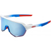 100% S2 - TotalEnergies Team Matte White / Metallic Blue / HiPER Blue Multilayer Mirror Lens uni