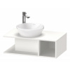 DURAVIT D-Neo závesná skrinka pod umývadlo na dosku Compact, 1 otvorená priehrada vpravo, 800 x 480 x 260 mm, biela matná, DE491801818