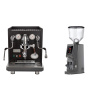 ECM Synchronika, black, dark walnut + Eureka Atom W 75, grey