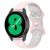Remienok Samsung / Garmin / Huawei / Xiaomi / Univerzálny 20mm jemná ružová / biela farba
