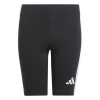 adidas Essentials Girls 3-Stripes Shorts Kids Black/White 7-8 Years