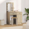 zahrada-XL Toaletný stolík 2 pcs Hnedá 50 x 41 x 135 cm Kompozitné drevo 3334238