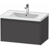 DURAVIT Ketho 2 závesná skrinka pod umývadlo, 1 zásuvka, 784 x 455 x 440 mm, grafit super matná, K25083080800000