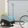 Vozík za bicykel, čierno modrý 30 kg, železo-ForU-94142