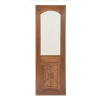 Sanu Babu Zrkadlo v ráme z teakového dreva, vyrobené zo starých dverí, 38x2x120cm (7F)