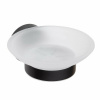 SAPHO XB800 X-round black mydlovnička, mliečne sklo, čierna