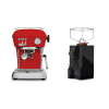 Ascaso Dream ONE, Love Red + Eureka Mignon Perfetto, BL black