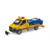 Bruder Mercedes Benz Sprinter - odťah + športové auto
