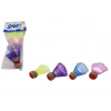 Teddies Loptičky/Košíčky na bedminton farebné 4ks plast v sáčku 10,5x27x5cm