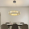 NEDES LED krištáľový luster + diaľkový ovládač 40W - J6344/CH