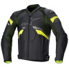 Bunda GP PLUS R RIDEKNIT, TECH-AIR 5 kompatibilný, ALPINESTARS (čierna/žltá fluo, vel. 52)