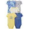 CARTERS CARTER'S Body krátky rukáv Blue Ocean chlapec 5ks 6m