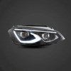 Tuning predné LED svetlá VW Golf MK7 (2013–2017) MK8 štýl