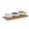 KELA Servírovací misky PHILIPA 4ks porcelán/bambus KL-12260