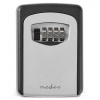 NEDIS trezor na klíče/ kombinace Dial Lock/ 2 klíče/ vnitřní a venkovní/ hliník/ černo-šedý KEYCC01GY