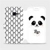 Flipové pouzdro Mobiwear - Samsung Xcover 4 - M030P Panda Amálka (Knížkové flip pouzdro, obal, kryt na mobil Samsung Xcover 4 - M030P Panda Amálka, materiál Umělá kůže + TPU - ochrana 360°, stojánek,