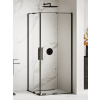 New Trendy Smart Black sprchovací kút 100x100 cm obdĺžniková čierna matné/priehľadné sklo EXK-4168
