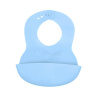 Baby Ono BABYONO Mäkký podbradník s vreckom bez BPA , 6 mes+ blue