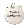 Prívesok s gravírovaním – mačka Silver