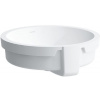 Laufen Living City umývadlo 40x40 cm okrúhly podpultové umývadlo biela lesklá H8134390001091