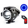 Predné svetlo U7 LED 3000LM Angel Eyes - modrá