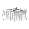 Záhradný set Nardi TRILL/RIO - 6/140 Bianco