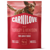 Carnilove Dog Pouch Paté Turkey & Venison with Stawberry Leaves 300 g