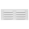 Ventishop KVMb 260x105 kovová hranatá větrací mřížka se síťkou, bílá