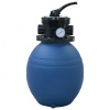 vidaXL Bazénový pieskový filter so 4 polohovým ventilom modrý 300 mm - 202844-136532