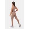 Dámské legíny Sporty Smart Pocket High-Waist Brown - NEBBIA barva: hnědá, velikost: S